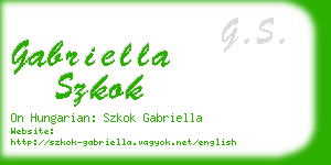 gabriella szkok business card
